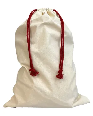 10 ct Wholesale 24" Cotton Laundry Bags / Santa Sacks - By Pack