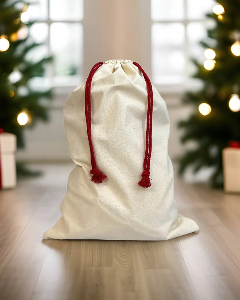 10 ct Wholesale 24" Cotton Laundry Bags / Santa Sacks - By Pack