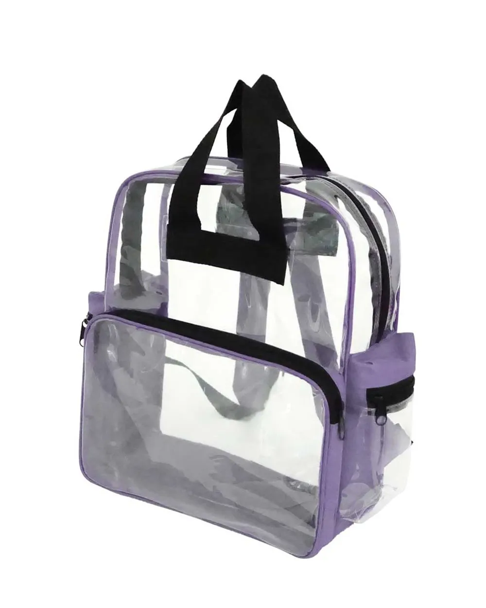 6 ct Heavy Vinyl Polyester Clear Backpack - By Bundle