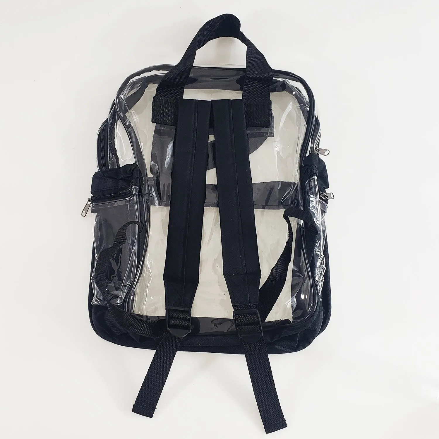 6 ct Heavy Vinyl Polyester Clear Backpack - By Bundle