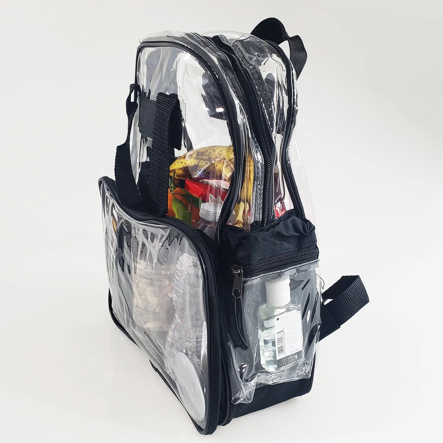 6 ct Heavy Vinyl Polyester Clear Backpack - By Bundle