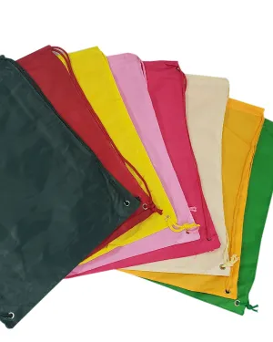 96 ct Drawstring Backpacks Sport Cinch Bags - ASSORTED COLOR PACK (CLOSEOUT)