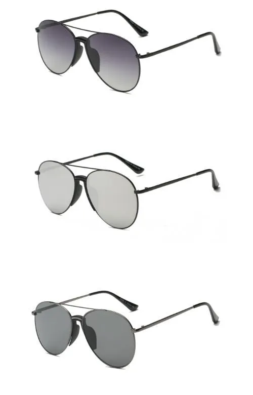 Aviator Sunglasses (With Purple Lenses)