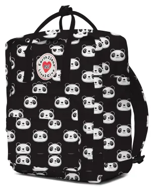 BackPack Black Panda Kid's Bag Unisex Earth2Jane Adjustable ecofriendly Bag