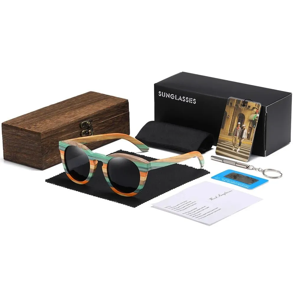 Bamboo Polarized Sunglasses for Women - UV400 Protection