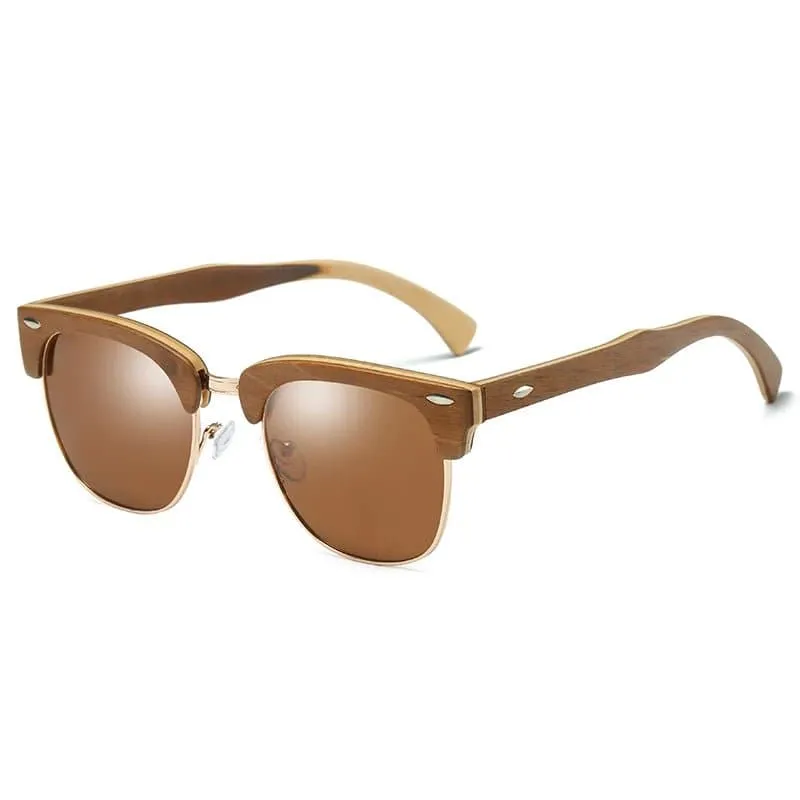 Bamboo Polarized Sunglasses for Women - UV400 Protection