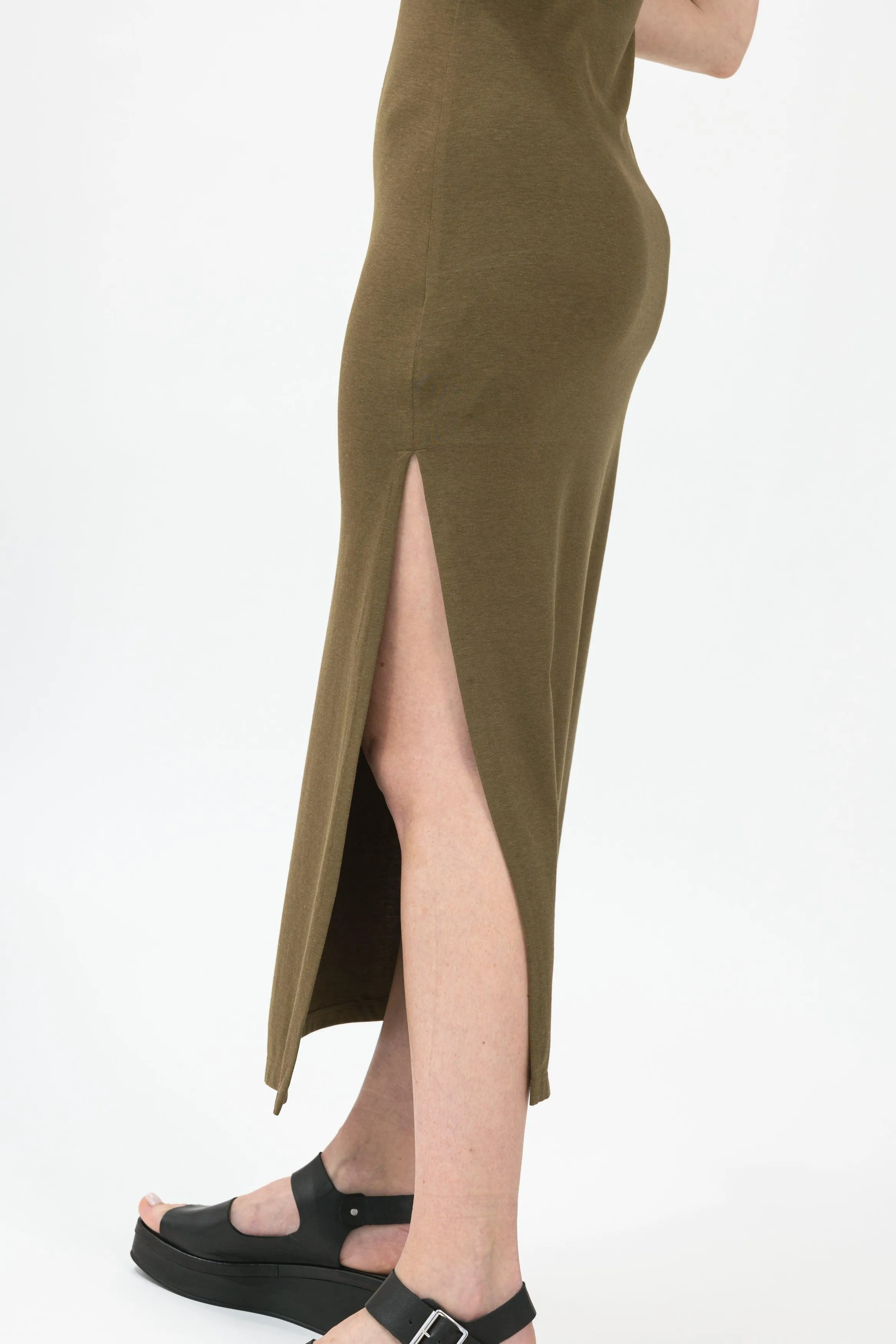 Bamboo Side Slit Cami Dress