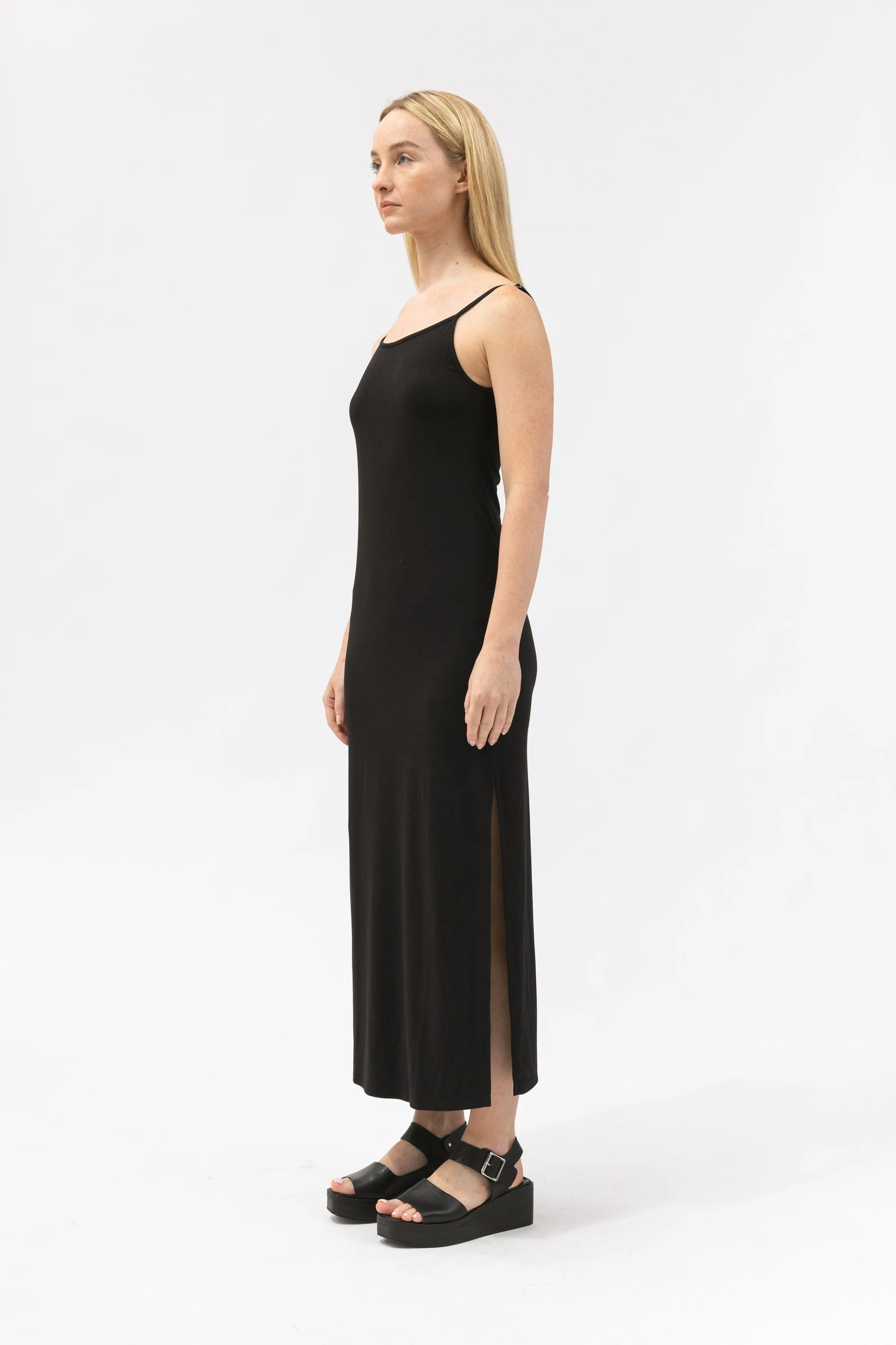 Bamboo Side Slit Cami Dress