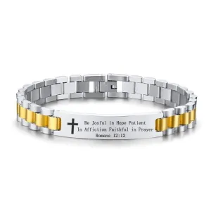 Bible Verse Bracelet <br> Romans 12:12 (Link)