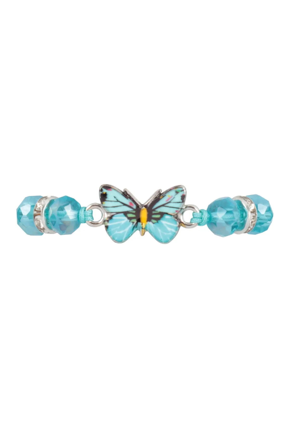 BUTTERFLY RONDELLE SLIDING KNOT BRACELET