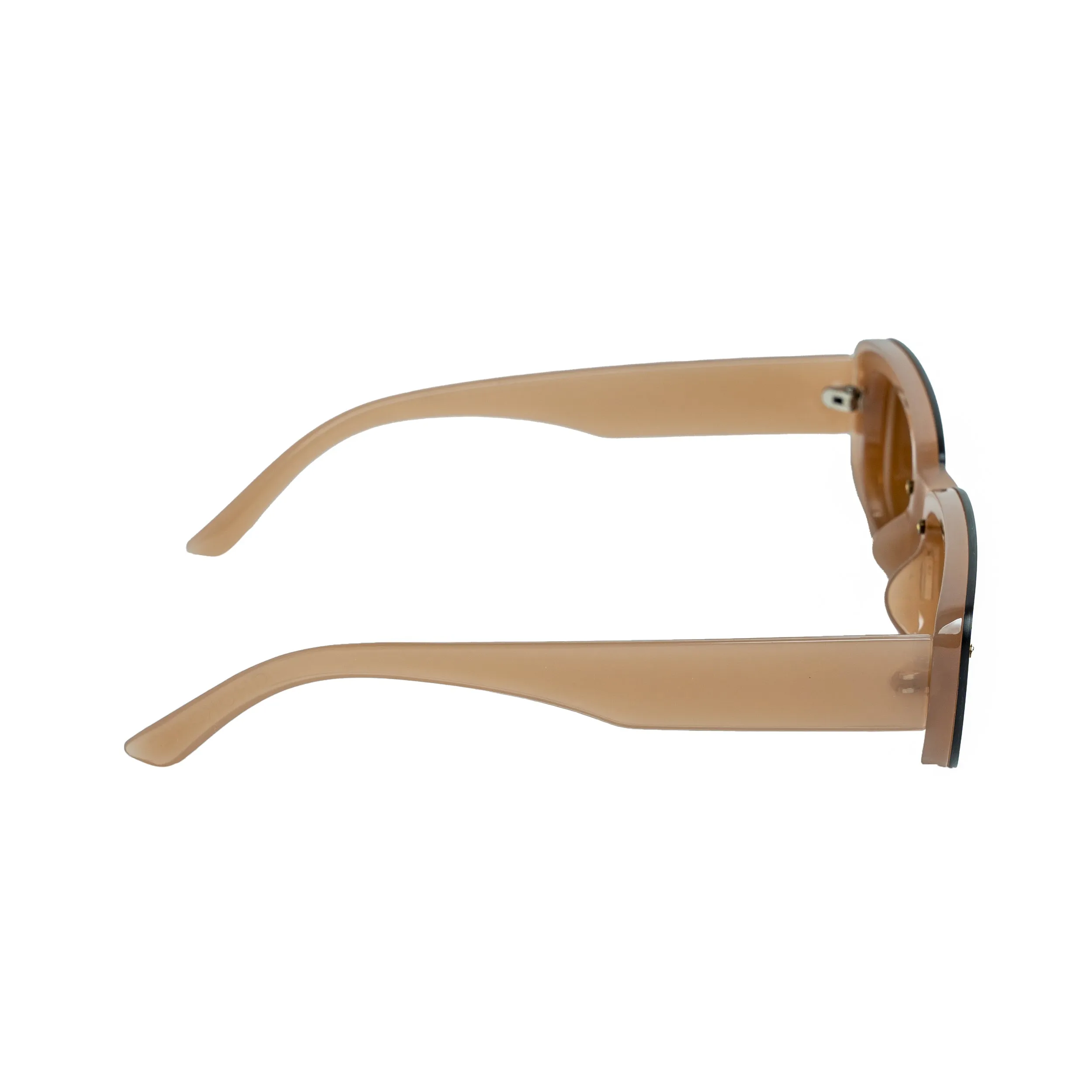 Chokore Rectangular Sunglasses with UV 400 Protection (Light Brown)