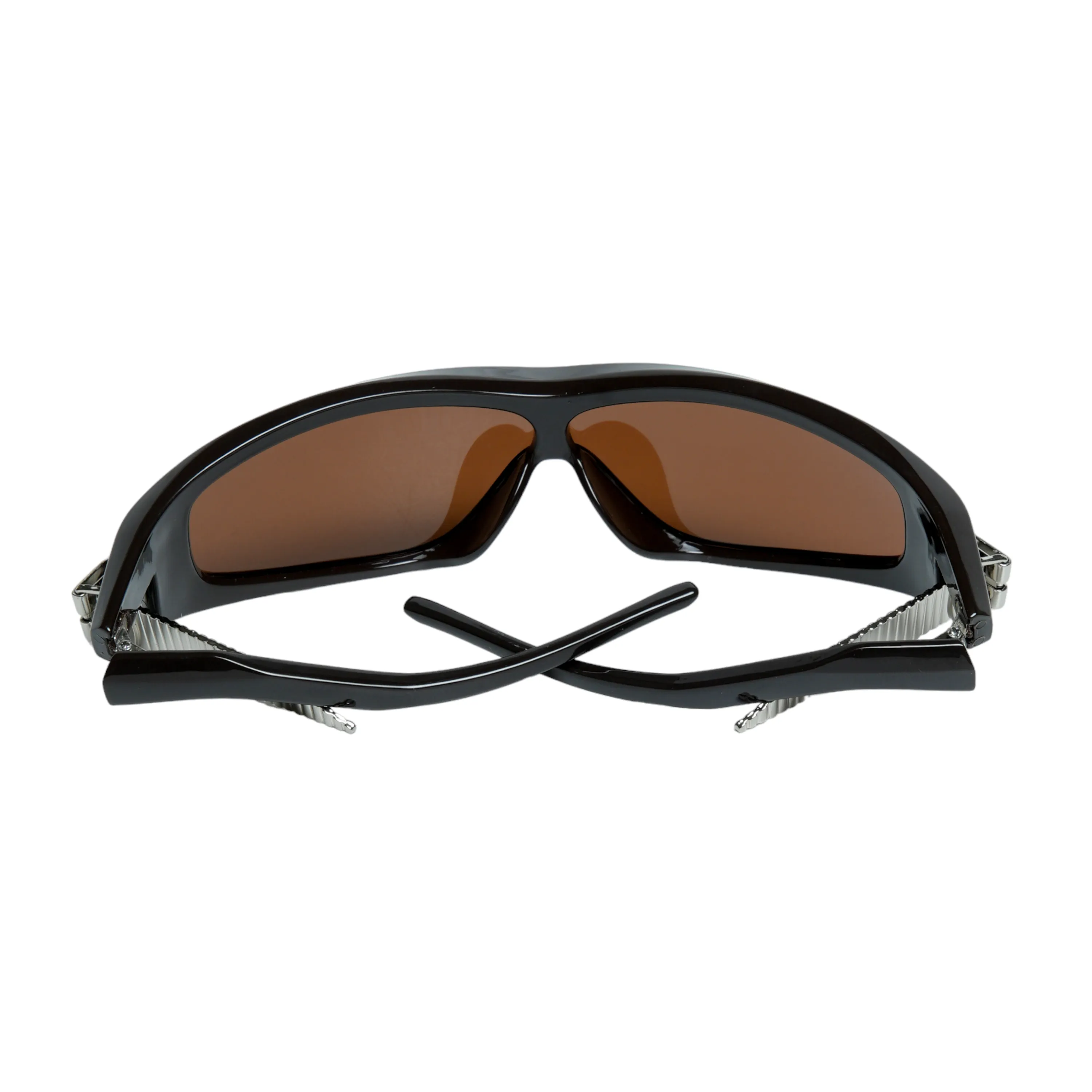 Chokore Retro Urban Chic Sporty Sunglasses (Brown & Black)