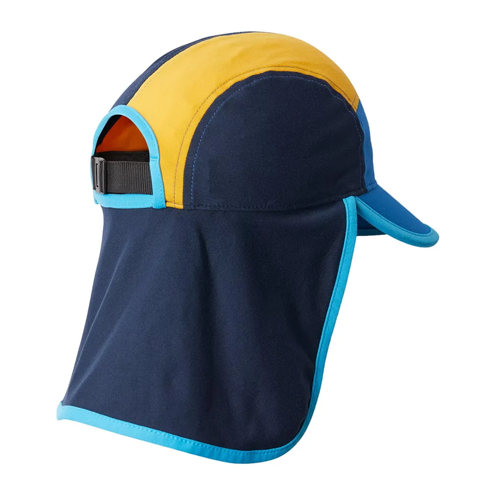 Columbia Hats Kids Cachalot II Flap Cap - Blue-Yellow-Navy