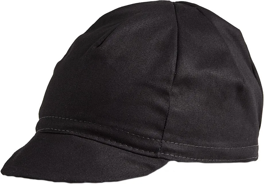 COTTON CYCLING CAP BLK OSFA