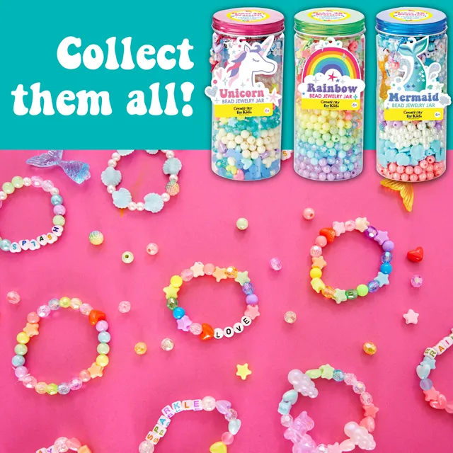 Creativity for Kids Unicorn Bead Jar Jewelry Making Kit