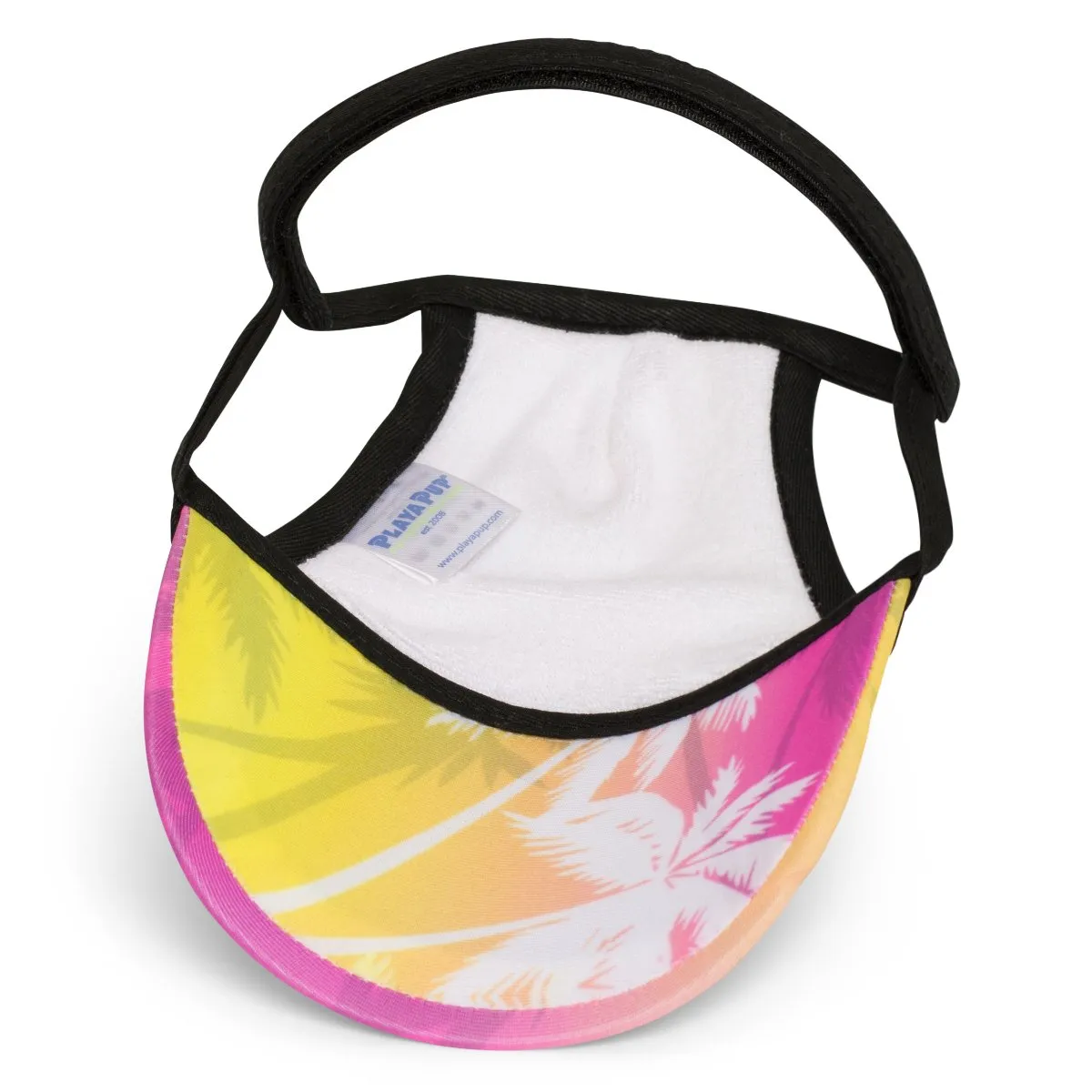 Dog Visor - Palm Tree Pink