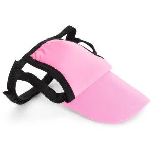 Dog Visor Sun Hat - Raspberry