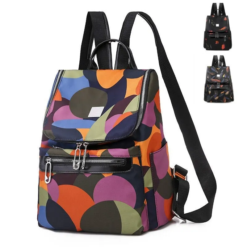 Fashion Print Travel Backpacks For Women