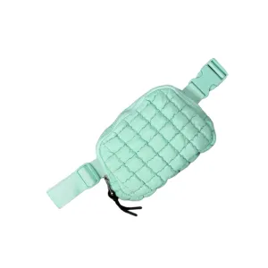 GZ-1511 Puffer Quilted Belt Bag Mint