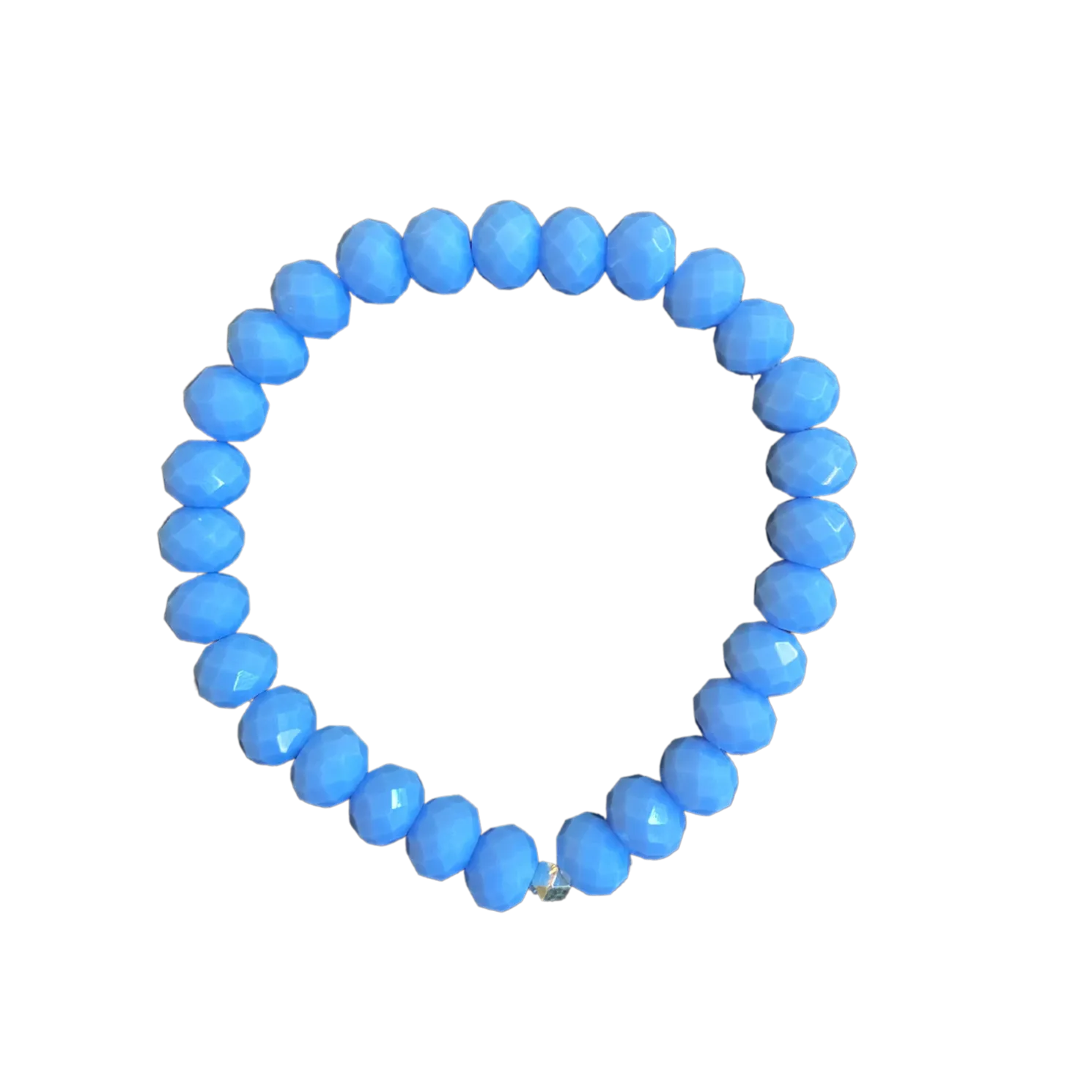 Hyacinth AB Faceted Rondelle 8mm Bracelet