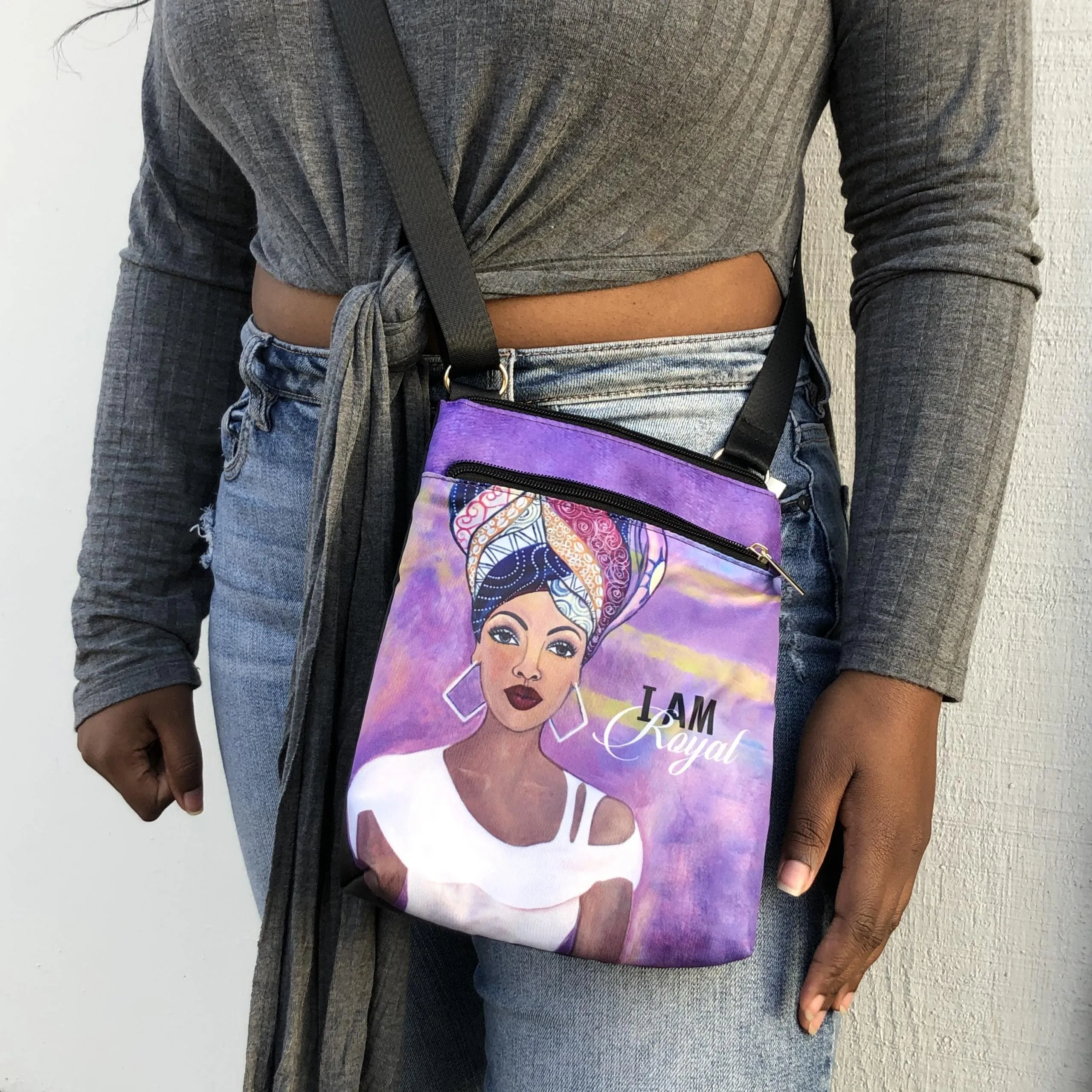 I am Royal Crossbody Travel Purse