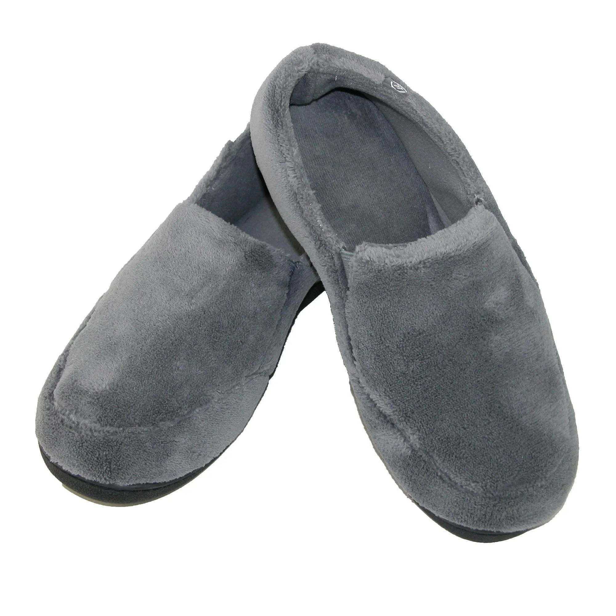 Isotoner Men's Microterry Memory Foam Indoor/Outdoor Slip-On Slippers