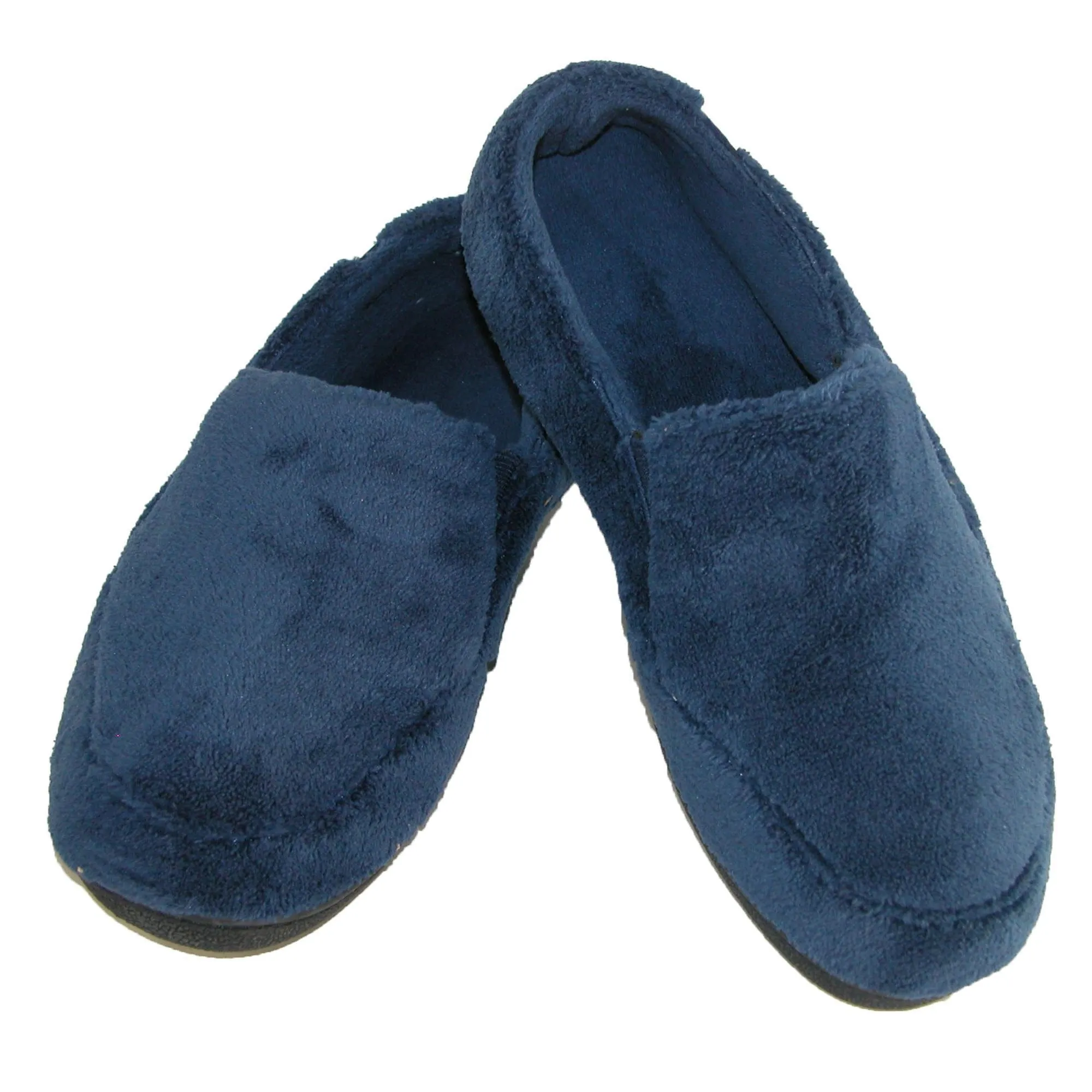 Isotoner Men's Microterry Memory Foam Indoor/Outdoor Slip-On Slippers