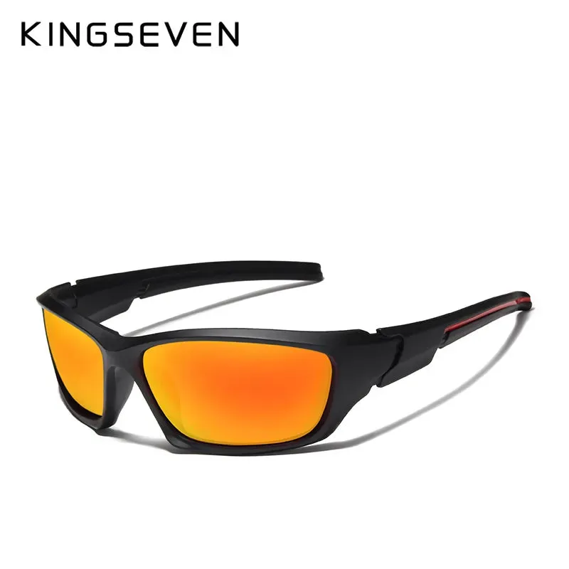 KINGSEVEN Fashion Cycling Polarized Sunglasses Men Luxury Brand Designer Vintage Driving Sun Glasses Male Goggles Shadow UV400