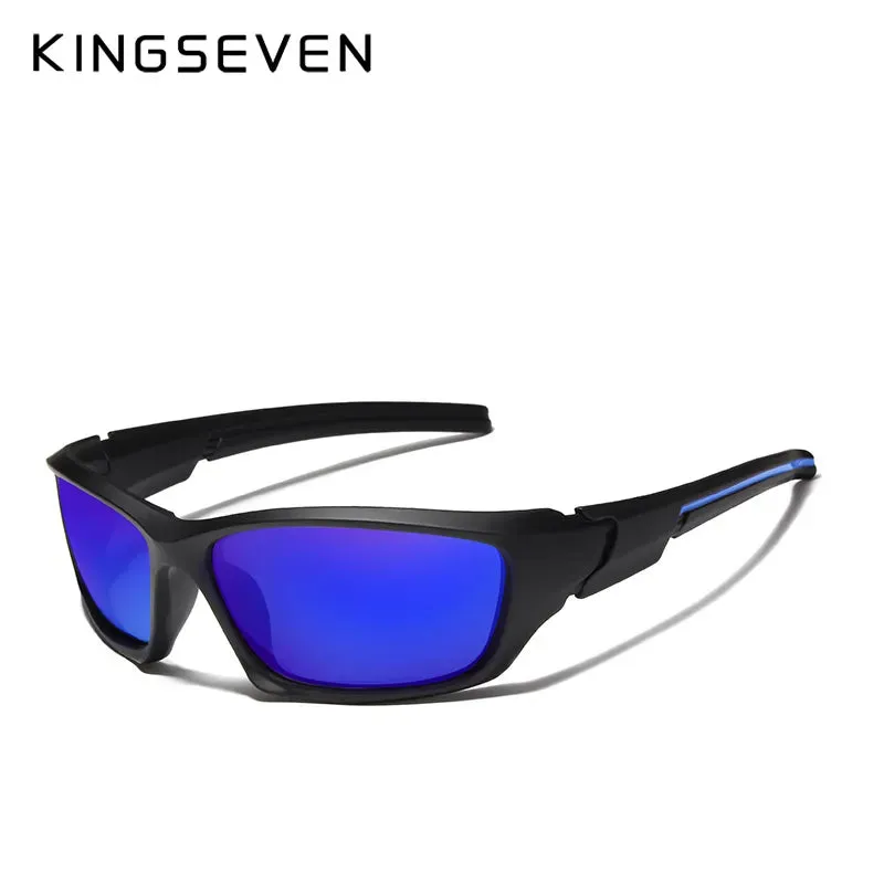 KINGSEVEN Fashion Cycling Polarized Sunglasses Men Luxury Brand Designer Vintage Driving Sun Glasses Male Goggles Shadow UV400