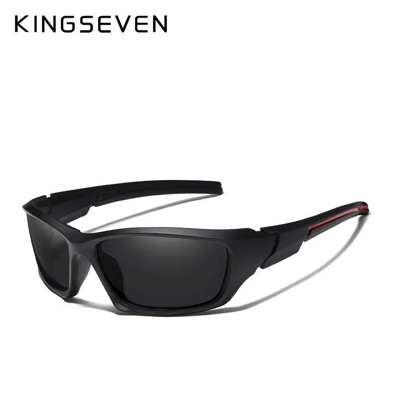 KINGSEVEN Fashion Cycling Polarized Sunglasses Men Luxury Brand Designer Vintage Driving Sun Glasses Male Goggles Shadow UV400