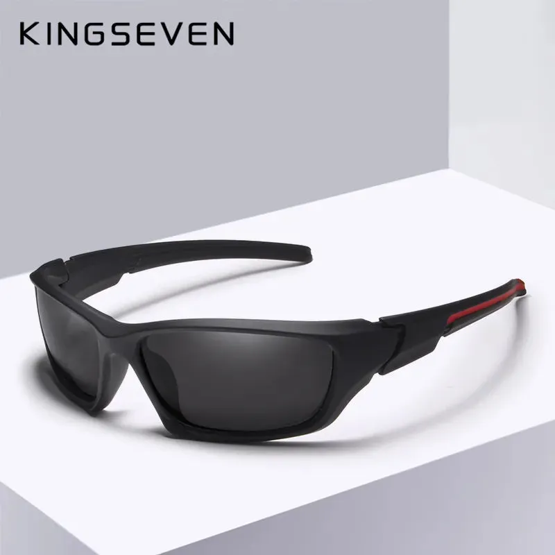 KINGSEVEN Fashion Cycling Polarized Sunglasses Men Luxury Brand Designer Vintage Driving Sun Glasses Male Goggles Shadow UV400