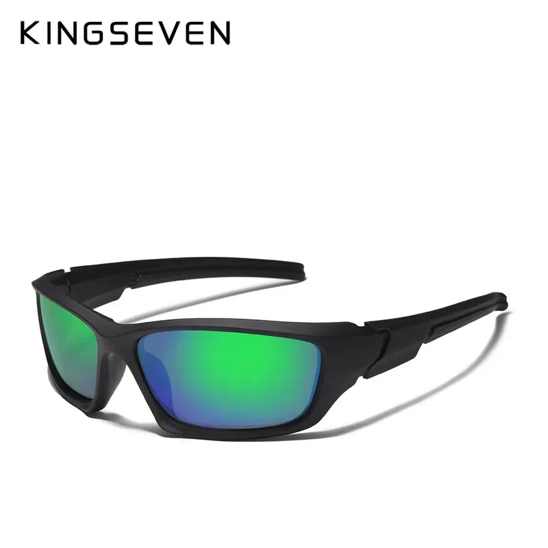 KINGSEVEN Fashion Cycling Polarized Sunglasses Men Luxury Brand Designer Vintage Driving Sun Glasses Male Goggles Shadow UV400