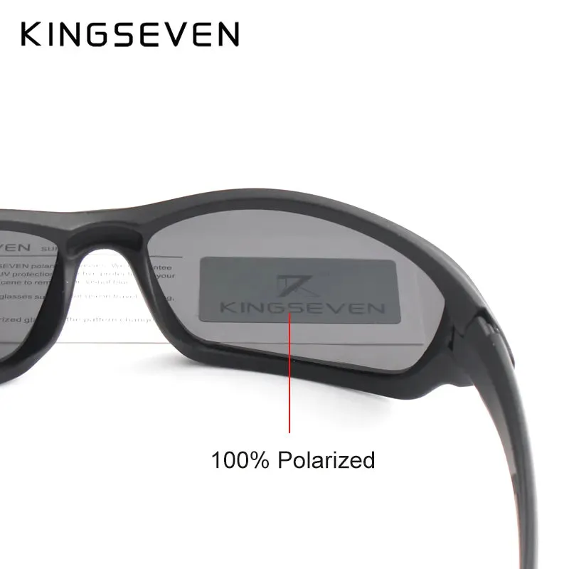 KINGSEVEN Fashion Cycling Polarized Sunglasses Men Luxury Brand Designer Vintage Driving Sun Glasses Male Goggles Shadow UV400