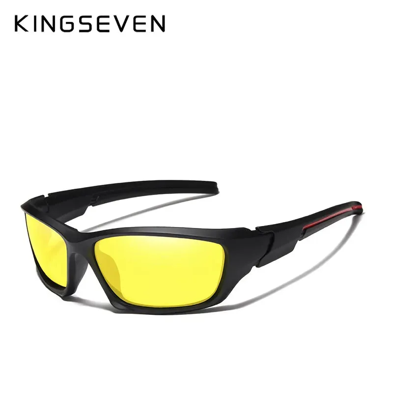 KINGSEVEN Fashion Cycling Polarized Sunglasses Men Luxury Brand Designer Vintage Driving Sun Glasses Male Goggles Shadow UV400