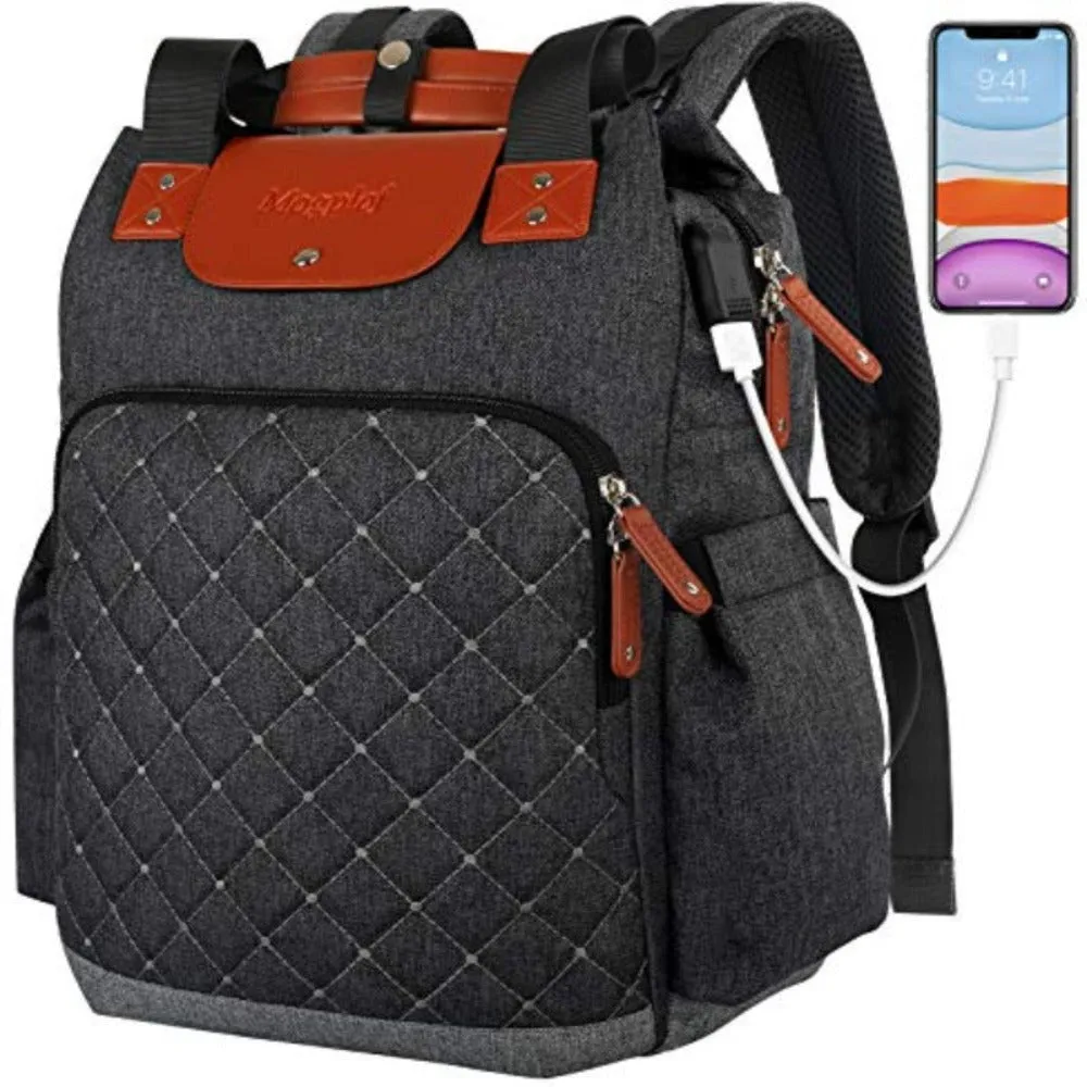 Laptop Shoulder Backpack 15.6" Waterproof Anti-theft USB Charging Port