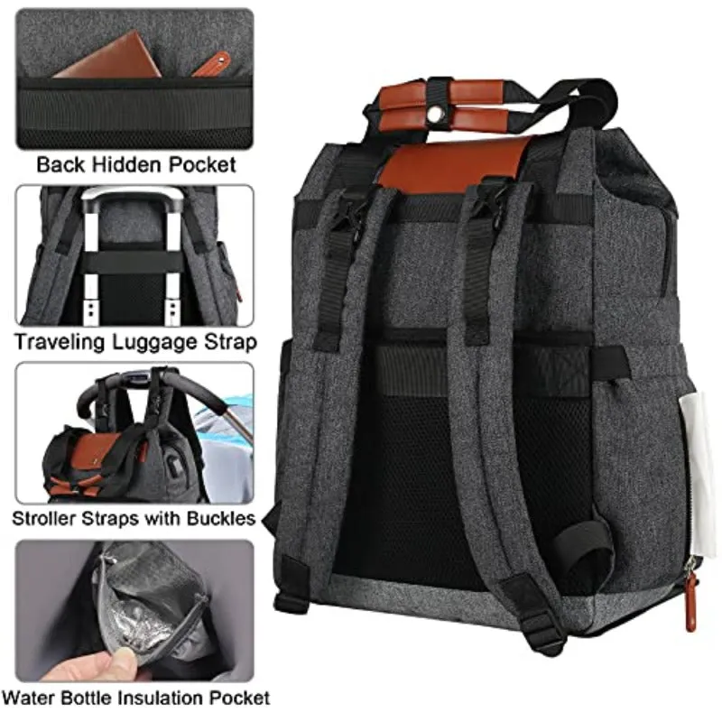 Laptop Shoulder Backpack 15.6" Waterproof Anti-theft USB Charging Port