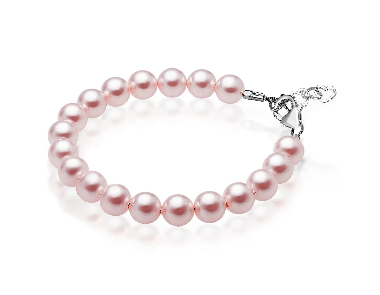 Little Girl Toddler Elegant Bracelet with Pink Pearls