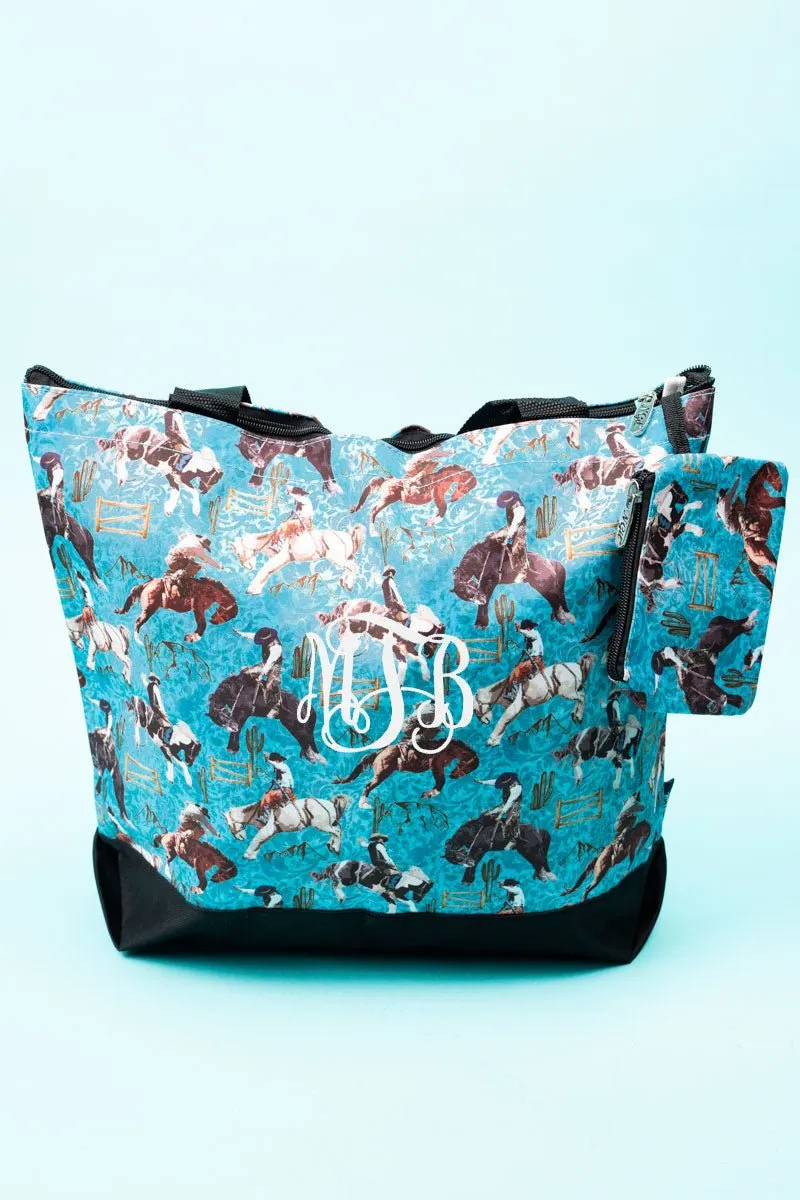 NGIL Blue Ridge Rodeo with Black Trim Tote Bag