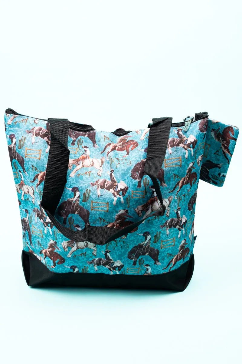 NGIL Blue Ridge Rodeo with Black Trim Tote Bag