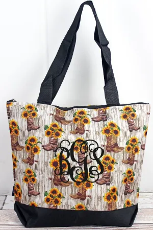 NGIL Boot Bouquet with Black Trim Tote Bag