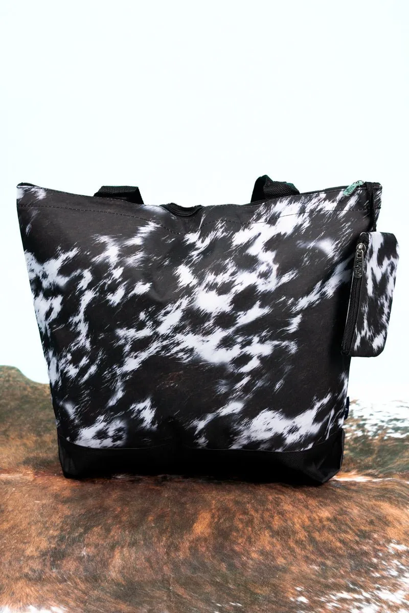 NGIL Cow-lifornia Dreaming with Black Trim Tote Bag