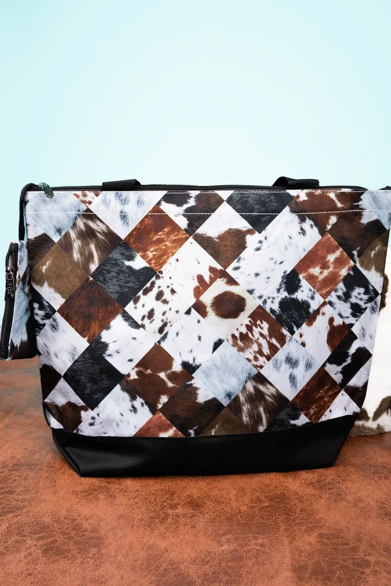 NGIL Patchwork Patsy with Black Trim Tote Bag