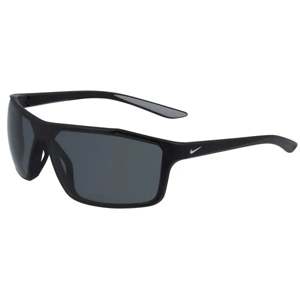 Nike Sun Windstorm P Sunglasses - Black/Silver, Polarized Grey