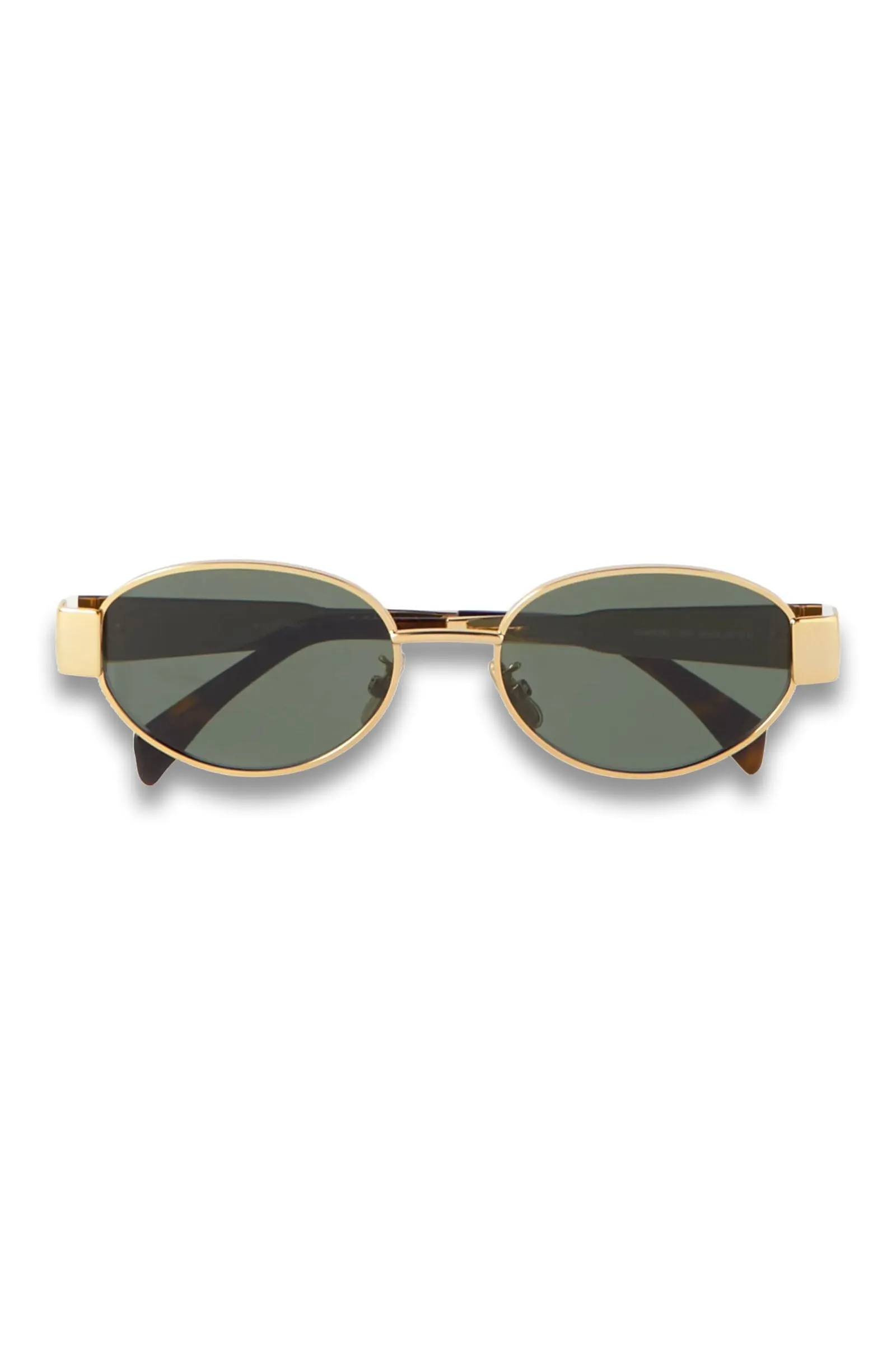 Oval-frame Gold-tone and Tortoiseshell Acetate Sunglasses