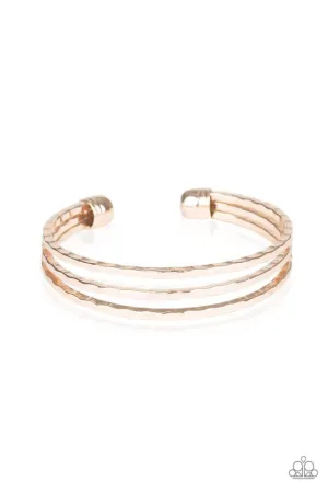 Paparazzi Bracelet ~ A Mean Gleam - Rose Gold