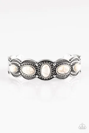 Paparazzi Bracelet ~ Desert Farer - White