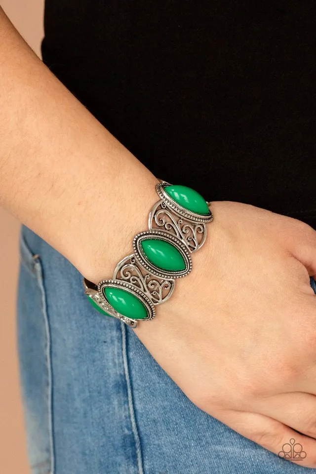 Paparazzi Bracelet ~ POP, Skip, and a Jump - Green