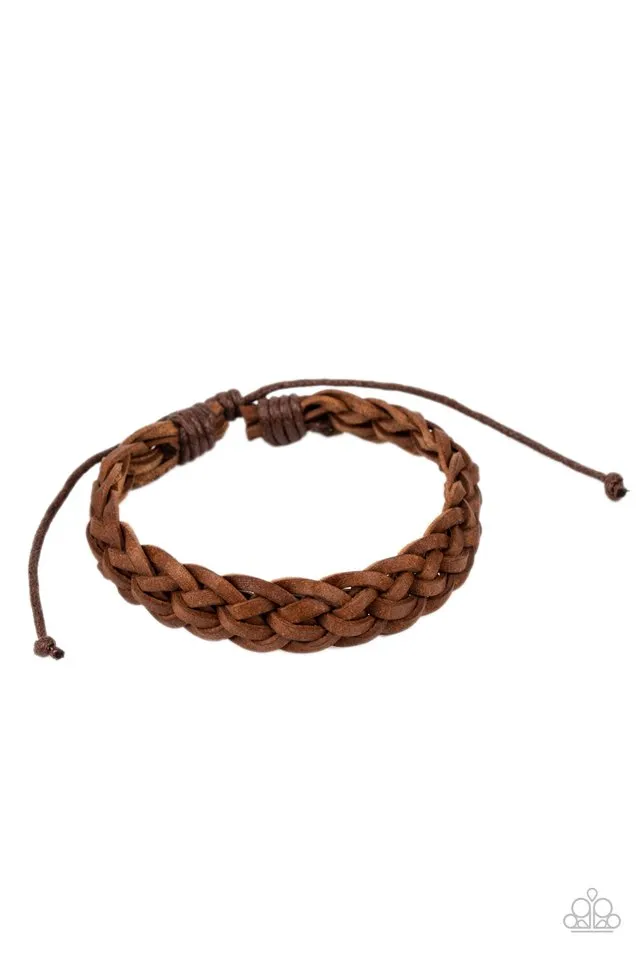 Paparazzi Bracelet ~ Prairie Cruise - Brown