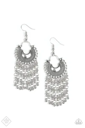 Paparazzi Earring ~ Catching Dreams  - Silver