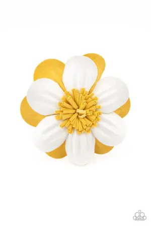 Paparazzi Hair Accessories ~ Merry Magnolia - Yellow